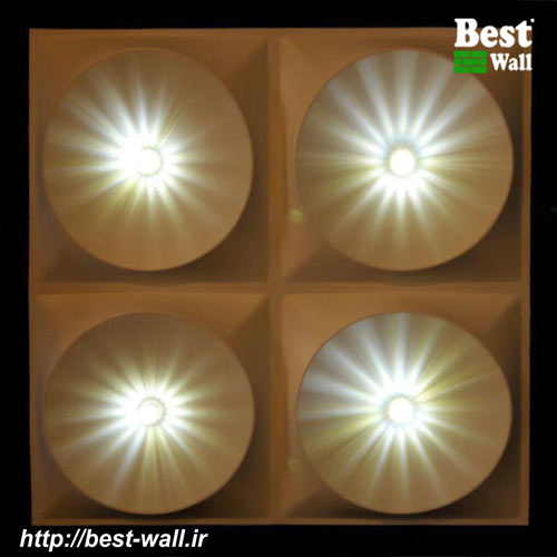 تایل سقفی 60x60 سه بعدی با نورپردازی کریستال