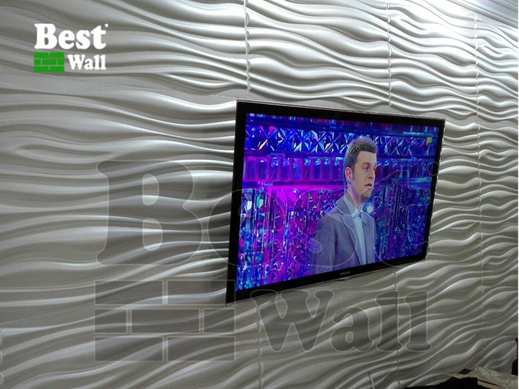 دکور دیوار تلویزیون با کاغذ دیواری جدید